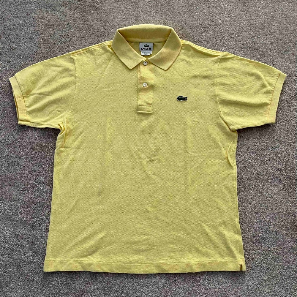 Lacoste Yellow Polo - Med